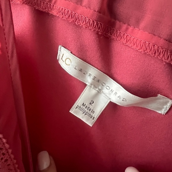 LC Lauren Conrad - coral long dress size 2 - Picture 6 of 7
